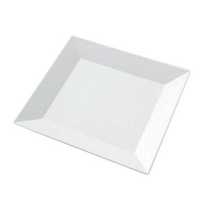 【まとめ買い10個セット品】プラ容器 角皿 35(10枚入)白磁【ECJ】