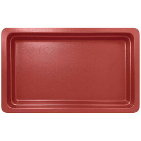 ラックポーセレン ガストロノームパン 角型 深 2/3 ダークレッド【ECJ】