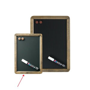 アンティークブラックボード片面 A4 ブラウン 61-546-58-2【サイン・掲示用品 パネル・ボード 黒板・ボード アンティークブラックボード】【ECJ】