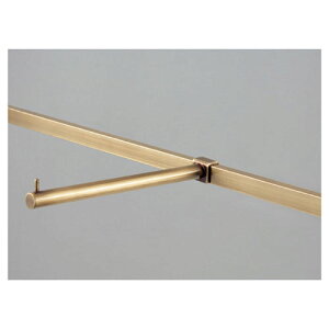 【まとめ買い10個セット品】 アンティークゴールド フェイスアウトハンガー シングル シングル L25cm 61-17-20-1【メーカー直送/代金引換決済不可】【店舗什器 パネル 壁面 店舗備品 仕切 棚】