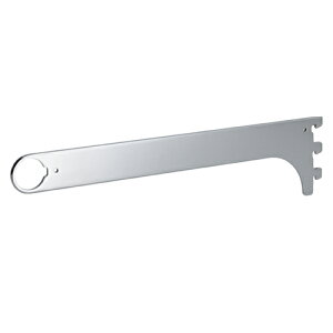 【まとめ買い10個セット品】丸バー(φ25.4mm)用貫通式ブラケット D30cm 61-41-14-2【店舗什器 パネル ディスプレー 棚 店舗備品】【ECJ】