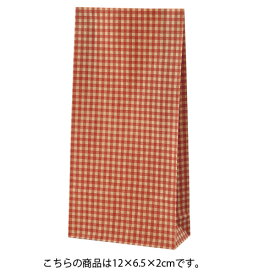 【まとめ買い10個セット品】ギンガムチェック レッド 12×6.5×22 100枚 61-305-23-2【 ラッピング用品 紙袋 角底袋 ギンガムチェック レッドHEIKO 紙袋 ファンシーバッグ ギンガム2R 】【店舗備品 包装紙 ラッピング 袋 ディスプレー店舗】【ECJ】