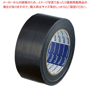 布粘着テープ 黒 61-782-81-2【通販資材/梱包資材/誘導用品/サイン】【ECJ】