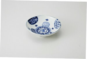 和食器 藍丸紋 六兵5.5浅鉢 37K060-29 まごころ第37集 【キャンセル/返品不可】【ECJ】