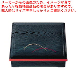 8.5寸木目松花堂 黒渕朱露草 (仕切別)1-394-4【人気のお弁当箱 ランチケース 行楽弁当箱 おしゃれ弁当箱 ピクニック弁当箱 可愛い弁当箱弁当箱】【メーカー直送/代引不可】【ECJ】