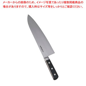 【まとめ買い10個セット品】堺孝行 日本鋼(ツバ付)小間切牛刀 24cm【ECJ】