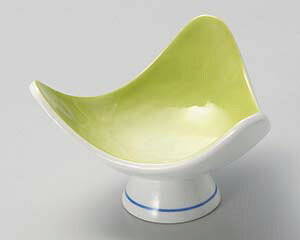 【まとめ買い10個セット品】和食器 ロ070-228 ヒワ吹三角高台小鉢(小)【キャンセル/返品不可】【ECJ】