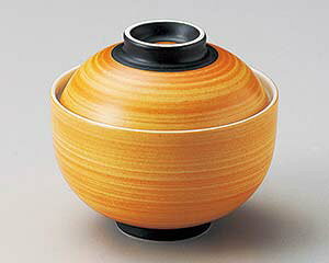 和食器 ホ109-098 外朱中白円菓子碗(小)【ECJ】