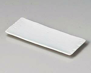 和食器 イ132-178 弥生千筋白長角皿【ECJ】