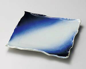 【まとめ買い10個セット品】和食器 ロ189-158 蒼空四方皿(小)【キャンセル/返品不可】【ECJ】