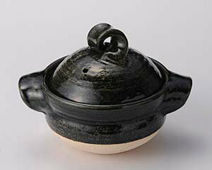 【まとめ買い10個セット品】和食器 メ406-318 織部一人用御飯鍋【キャンセル/返品不可】【ECJ】