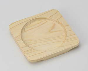 【まとめ買い10個セット品】和食器 ワ417-268 白木正角木台Cφ130【キャンセル/返品不可】【ECJ】