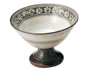 和食器 ネ432-018 三島手 高台珍味【ECJ】