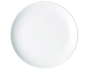 カ654-038 アジアン(白) 白玉渕24cm皿【ECJ】