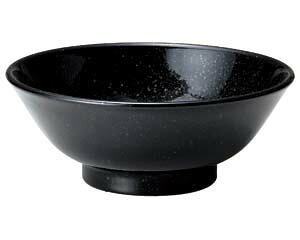 カ655-138 アジアン(黒・赤) 黒反高台7.0丼【ECJ】