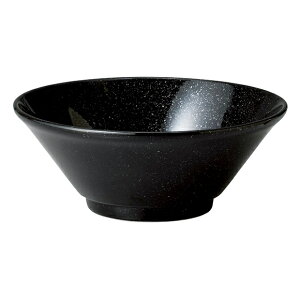 【まとめ買い10個セット品】和食器 カ655-178 アジアン(黒・赤) 黒新切立21cm丼【ECJ】