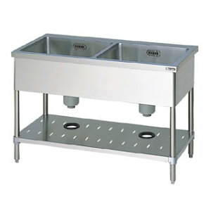 業務用 マルゼン 2槽シンク BS2-187W 【メーカー直送/後払い決済不可】【二層 シンク 2層 シンク 厨房 二層式 シンク ステンレス流し台 業務用 ステンレスシンク 業務用流し台 二槽 シンク台 2