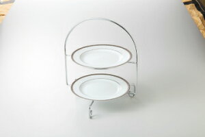 和食器 二段金具 (クローム) 37S424-01 まごころ第37集 【キャンセル/返品不可】【ECJ】