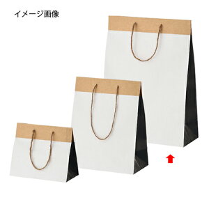 クラフト ブラック 28×12×38 10枚 61-310-4-3【ラッピング用品 紙袋 手提げ紙袋(無地) 手提げ紙袋 クラフト ブラック】【店舗什器 小物 ディスプレー ギフト ラッピング 包装紙 袋 消耗品 店舗