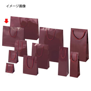 ブライトバッグ エンジ 33×10×30 150枚 61-314-3-21【ラッピング用品 ラッピングシリーズ バレンタイン・イースター・入学 ブライトバッグ エンジシモジマ 紙袋 ツヤ有り】【店舗什器 小物 ディ