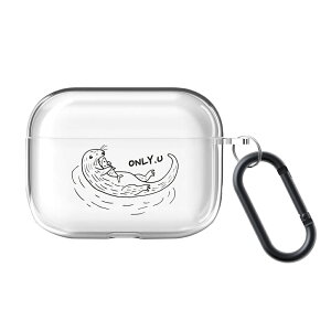 airpods pro 3 ケース かわいい airpods pro 2 ケース airpods 4 ケース 第4世代 韓国 透明 airpods proケース おしゃれ 第2世代 ケース カバー ハード Eye Love Sea otter I LOVE airpods 2 3 第3世代 第1世代 ラッコ お