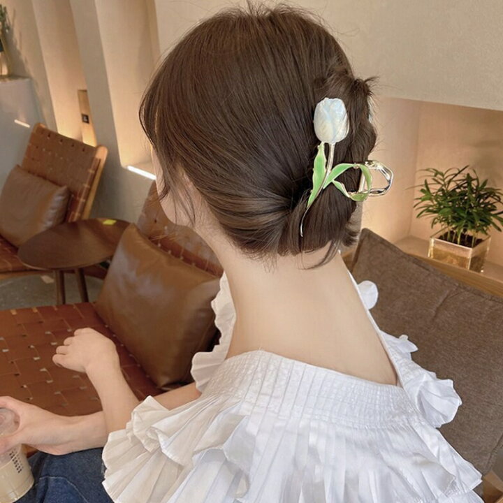 ♥️大人気♥️バンスクリップ バラ  韓国　髪留め 薔薇  ヘアアクセサリー