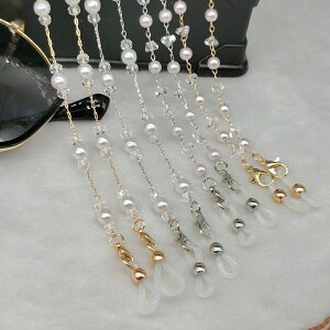 メガネチェーン レディース おしゃれ マスクチェーン ネックレス ストラップ レディース 韓国 かわいい 紛失防止 デイリー パール ゴールド シルバー シンプル