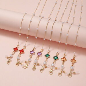 メガネチェーン レディース おしゃれ マスクチェーン ネックレス ストラップ パール レディース 韓国 シンプル かわいい 紛失防止 肩掛け ペア カラー豊富