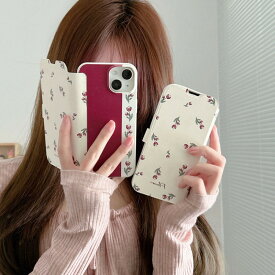 【ガラスフィルム付】 iphone15 ケース かわいい 可愛い 韓国 手帳型 花柄 iphone14ケース iphone13 手帳 pro max iphone15 iphone se ケース iphone12 mini iphone11 アイフォンseケース スマホケース スウェードクロス TPU フラワー おしゃれ