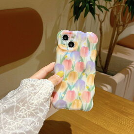 【P10倍★ガラスフィルム付き】 iphone14 ケース 花 iphone14ケース iphone14pro iphone13 pro mini iphone12 iphone11 アイフォン iphoneケース iphone se ケース 韓国 チューリップ 総柄 キラキラ レディース