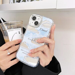 iphone14 ケース 韓国 かわいい iphone13 ケース iphone14pro iphone13 pro iphone12 mini ケース iphone11 アイフォン iPhone ケース iphonese ケース かわいい おしゃれ TPU 雲 クラウド ロゴ 鏡 ミラー レディース 大