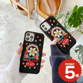iphone15 ケース かわいい iphone14 pro iphone13 mini iphone12 iphone11 アイフォン iphoneケース iphone14ケース iphone se ケース 韓国 おしゃれ シンプル デニム スマイル 刺繍 個性的 お揃い 可愛い 女性