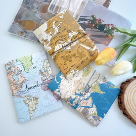 パスポートケース カバー IDケース トラベル 旅行 用品 地図 デザイン 小物 雑貨 かわいい おしゃれ シンプル お揃い 韓国 合成皮革 レディース メンズ