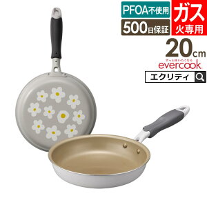 �y�y���������x�܂������zevercook �G�o�[�N�b�N �K�X��p �y�� �t���C�p�� 20cm �ԕ��O���[ EGFP20PGY �h�E�V�V�� �^ �K�X�ΑΉ� �t���C�p�� �ł��t���ɂ��� ������ ��v DOSHISHA �y�� �y�� PFOA�s�g