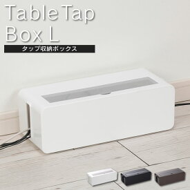 テーブルタップボックスL ケーブルボックス コードケース cable box ケーブル収納 ルーター 電源タップ おしゃれ ACアダプタ ブルックリンスタイル 西海岸風 北欧 在宅勤務