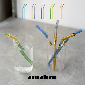 amabro A}u TWO TONE GLASS STRAW Xg[ p ^ Xg[ k G  v[g ̓ ̓y[ցz