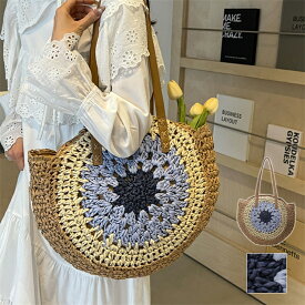 トートバッグ レディース 軽量 かごバッグ トート ファスナー付き 浴衣バッグ カゴバッグ ストローバッグ おしゃれ 丸型 夏カバン 夏祭り お盆 トート 女子 バッグ カバン リゾートバッグ サマーバッグ お買い物バッグ 通勤 通学 アウトドア 軽い