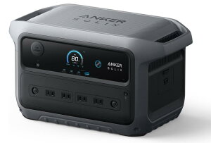 �y�V�i�zAnker Solix C2000 Gen 2 Portable Power Station �_�[�N�O���[ 2048Wh ���E�ŏ��N���X�̑�e�ʃ|�[�^�u���d�� ���E�ő�99�����[�d �����_�S 10�N������ ��i�o��2000W TOU���[�h�ߓd UPS�@�\ �A�v����