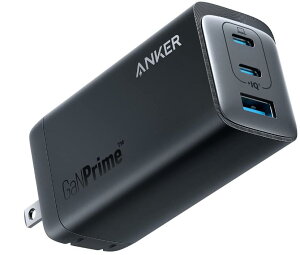 �y�V�i�zAnker 737 Charger (GaNPrime 120W) (USB PD �[�d�� USB-A & USB-C 3�|�[�g)�y�Ǝ��Z�pAnker GaNPrime�̗p / PowerIQ 4.0 ����/ PSE�Z�p��K�� / �܂肽���ݎ��v���O�z(�u���b�N)
