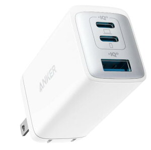 �y�V�i�z�A���J�[�E�W���p�� A2667N22 Anker PowerPort III 3-Port 65W Pod (USB PD�[�d�� USB-A �� USB-C 3�|�[�g)�y�Ǝ��Z�pAnker GaN II�̗p/ PD�Ή�/ PPS�K�i�Ή�/ PSE�Z�p��K���z (�z���C�g)