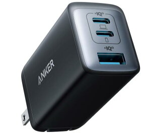�y�V�i�zAnker PowerPort III 3-Port 65W Pod A2667N12 �u���b�N