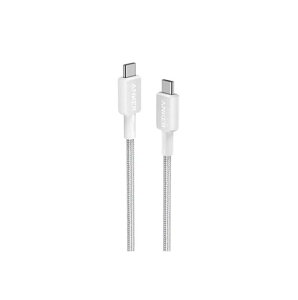 �y�V�i�z�A���J�[�W���p�� ANKER 322 ���ϋv�i�C���� USB-C&USB-C �P�[�u�� 0.9m �z���C�g 1�{(A81F5N21)