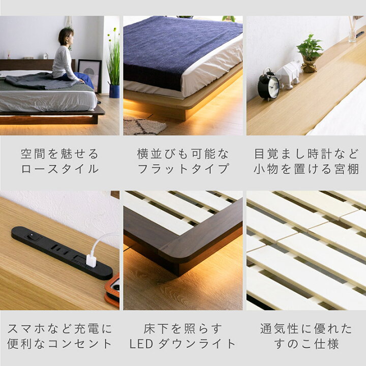 楽天市場】【10％OFFｸｰﾎﾟﾝ☆4月14日20時〜17日10時迄】ベッド クイーン 