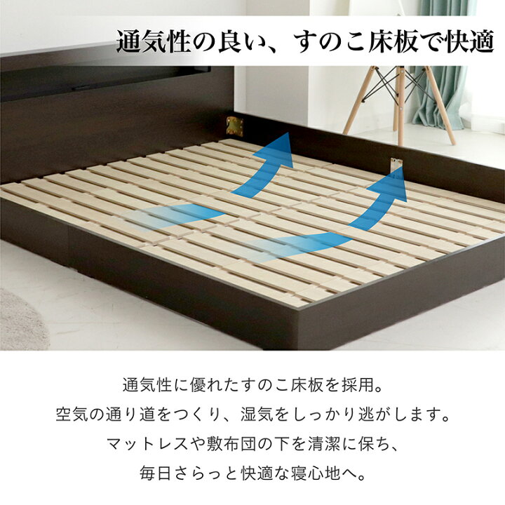 楽天市場】【10％OFFｸｰﾎﾟﾝ☆4月14日20時〜17日10時迄】ベッド クイーン 