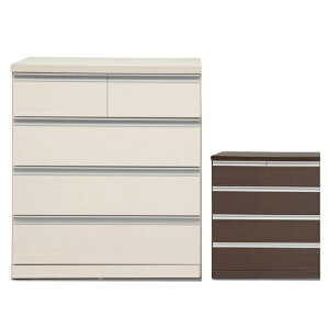 タンス 完成品 チェスト クローゼットチェスト クローゼット収納 幅75 奥行65 押入れタンス 押入れ収納 4段 木製 / 木目調 キャスター付 スライドレール 衣類収納 整理たんす 箪笥 収納家具 ホ