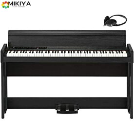 KORG コルグ 電子ピアノ 88鍵盤 C1 Air WBK ウッデン・ブラック 温かみを感じる木製 純正ヘッドフォンとペダルが付属