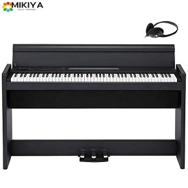 KORG コルグ 電子ピアノ 88鍵盤 LP380 USB ブラック 黒 温かみを感じる木製 純正ヘッドフォンとペダルが付属