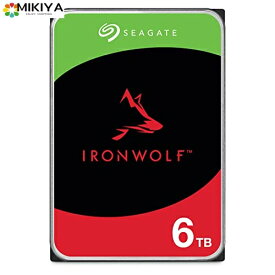 Seagate IronWolf 3.5" データ復旧3年付 6TB 内蔵HDD(CMR) 3年保証 24時間稼動 PC NAS 用 RVセンサーST6000VN001/FFP