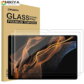 Newzerol【2枚】Samsung Galaxy Tab S8 Ultra専用 強化ガラスフィルム 新型【旭硝子素材・0.26mm・2.5D・耐衝撃硬度9H・透過率・飛散防止・気泡防止】Galaxy Tab S8 Ultra タブレット