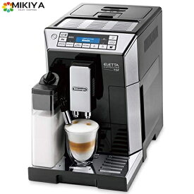 【ハイエンドモデル】デロンギ(DeLonghi) コンパクト全自動コーヒーメーカー エレッタ 自動カフェラテ・カプチーノ機能 ラテメニュー7種搭載 タッチパネル ブラック ECAM45760B